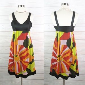 Sue Wong Dress Silk Cocktail Party Bright Size 0